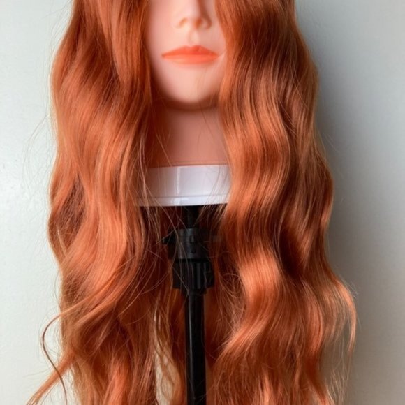 Orange  Middle Part Wig - Picture 9 of 12